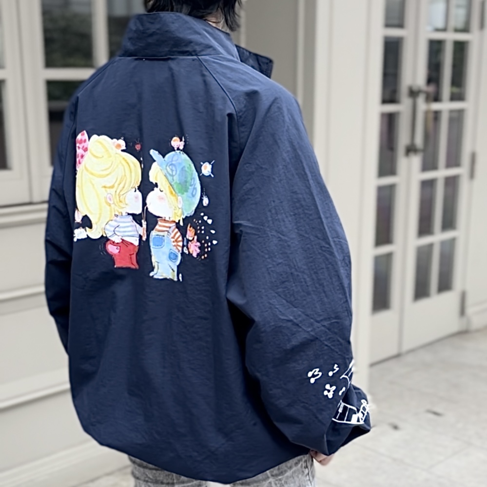 【水森亜土】「カップル」ナイロンジャケット